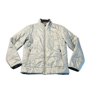 ADIDAS P5000 PORCHE POLYESTER LIGHT GRAY ZIPPERED COAT SIZE SMALL